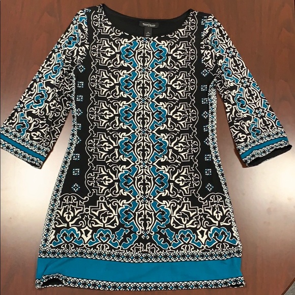 White House Black Market S Mini Dress 3/4 sleeves - Picture 1 of 5